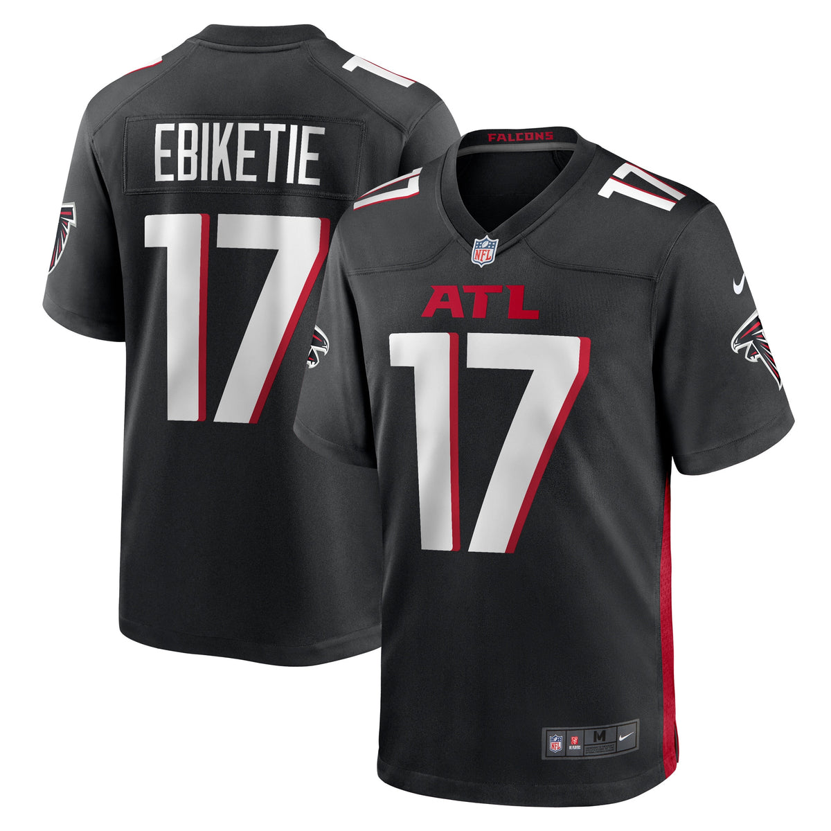 Arnold Ebiketie Atlanta Falcons black jersey