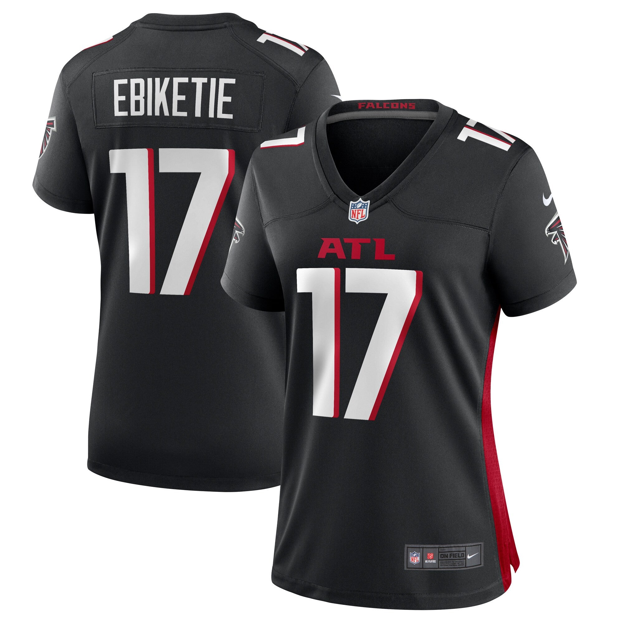 Arnold Ebiketie Atlanta Falcons black jersey