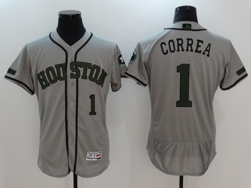 Carlos Correa Houston Astros gray jersey