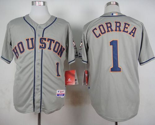 Carlos Correa Houston Astros grey jersey