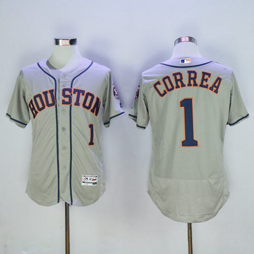 Carlos Correa Houston Astros grey Authentic jersey