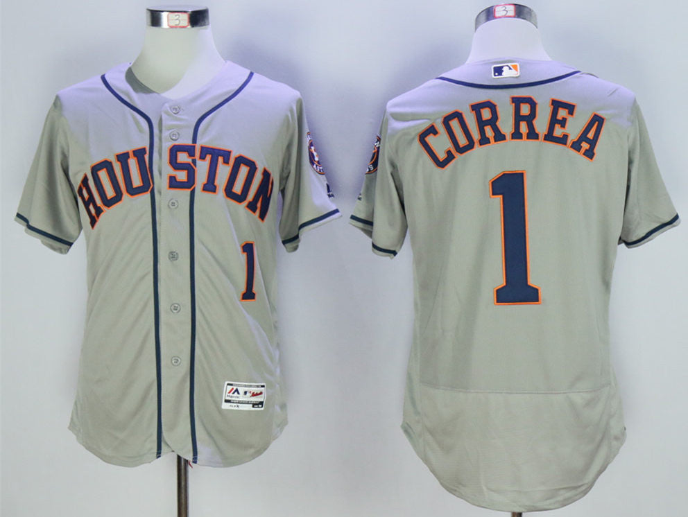 Carlos Correa Houston Astros grey jersey