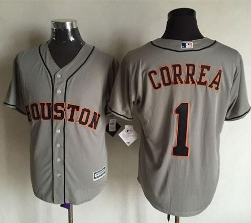 Carlos Correa Houston Astros grey jersey