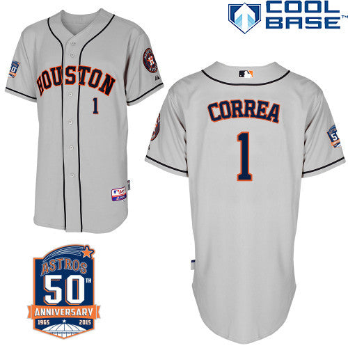 Carlos Correa Houston Astros grey Road jersey
