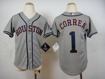 Carlos Correa Houston Astros grey jersey
