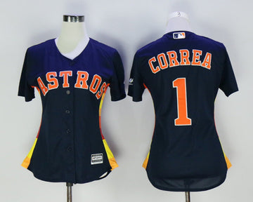 Carlos Correa Houston Astros navy jersey