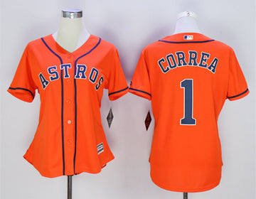 Carlos Correa Houston Astros orange jersey