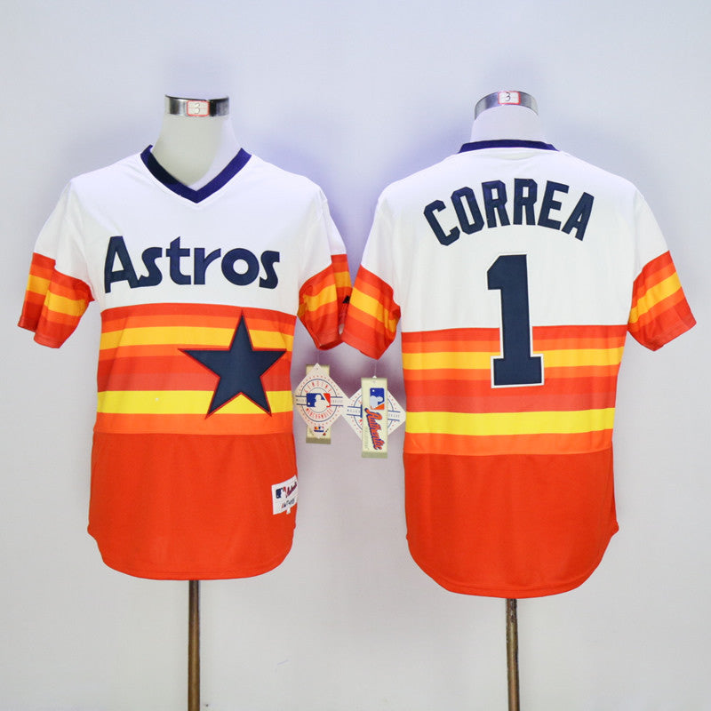 Carlos Correa Houston Astros white jersey