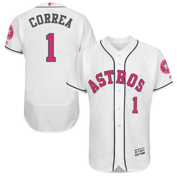 Carlos Correa Houston Astros white jersey