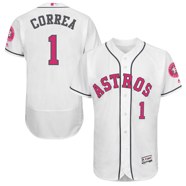 Carlos Correa Houston Astros white jersey
