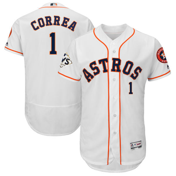 Carlos Correa Houston Astros white jersey