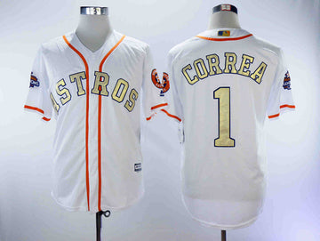 Carlos Correa Houston Astros white jersey