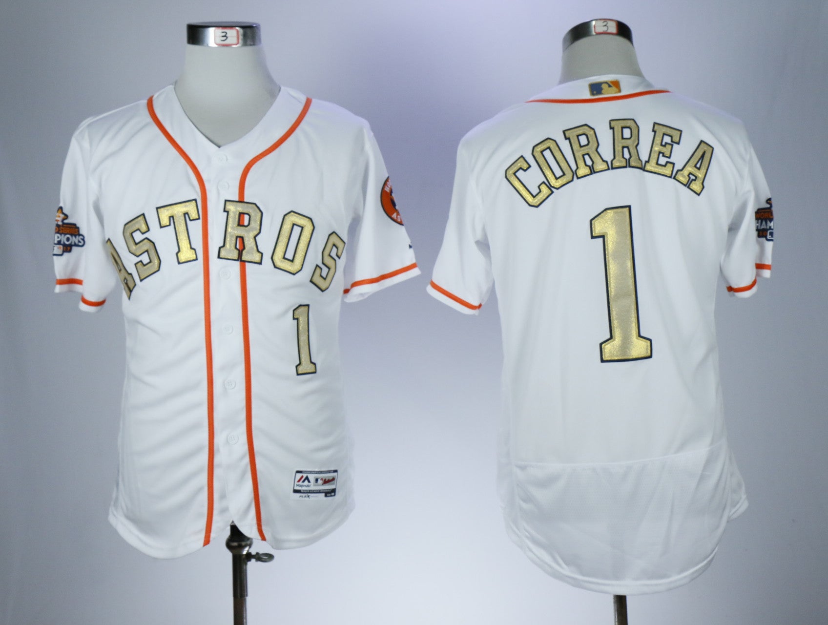Carlos Correa Houston Astros white jersey