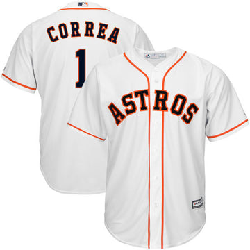 Carlos Correa Houston Astros white jersey