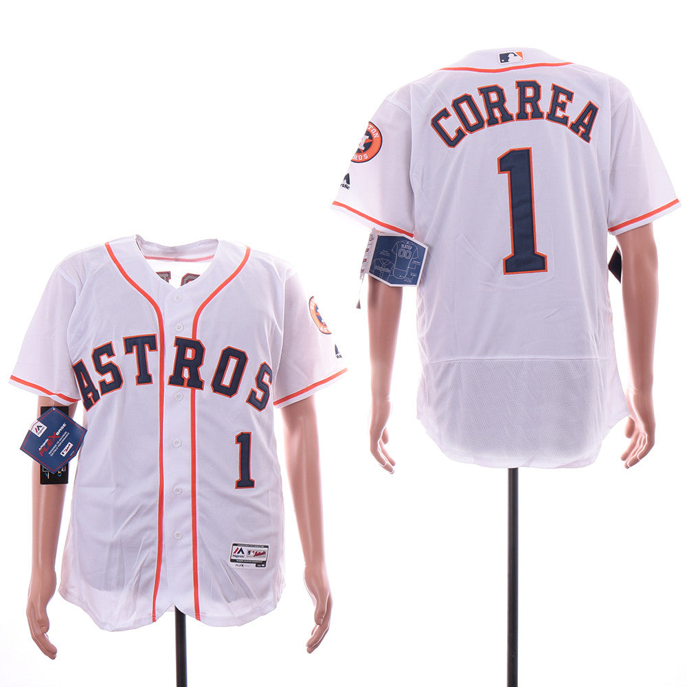 Carlos Correa Houston Astros white jersey