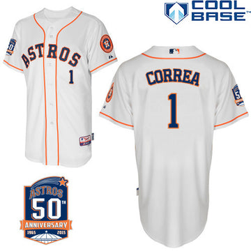 Carlos Correa Houston Astros white Home jersey
