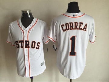Carlos Correa Houston Astros white jersey