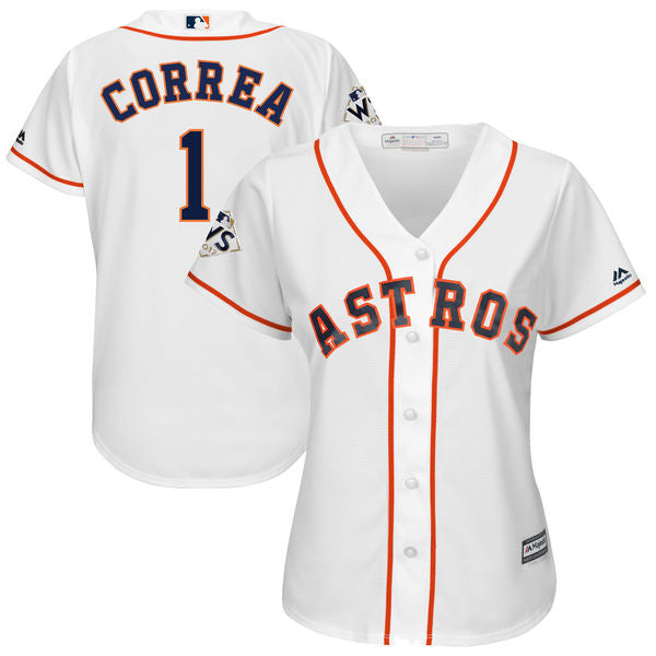 Carlos Correa Houston Astros white jersey