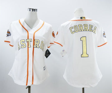 Carlos Correa Houston Astros white jersey