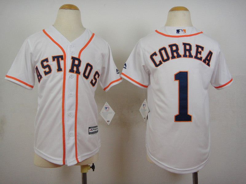 Carlos Correa Houston Astros white jersey