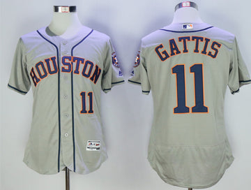 Evan Gattis Houston Astros grey jersey