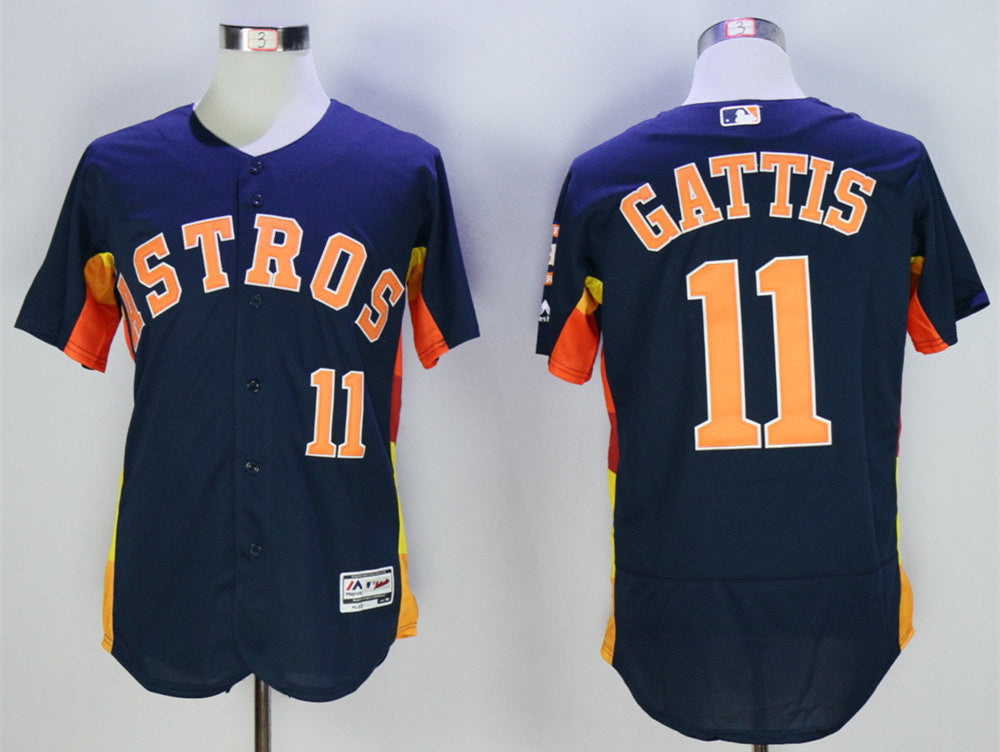 Evan Gattis Houston Astros navy jersey