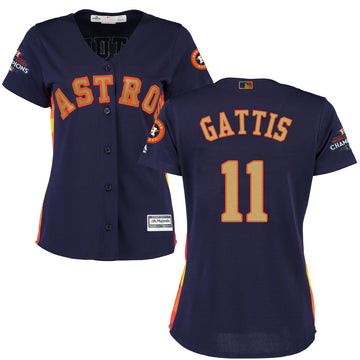 Evan Gattis Houston Astros navy jersey