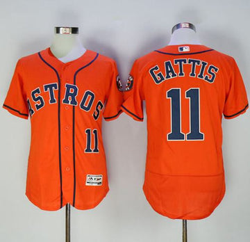 Evan Gattis Houston Astros orange Authentic jersey