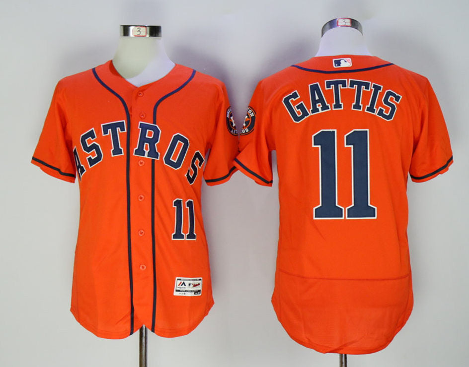Evan Gattis Houston Astros orange jersey