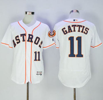 Evan Gattis Houston Astros white Authentic jersey