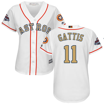 Evan Gattis Houston Astros white jersey
