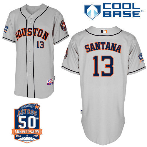 Santana Houston Astros grey jersey
