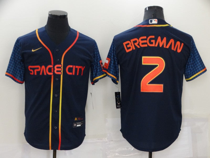 Alex Bregman Houston Astros navy City Connect jersey