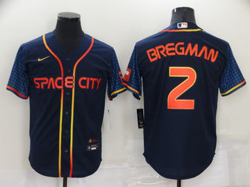 Alex Bregman Houston Astros navy City Connect jersey