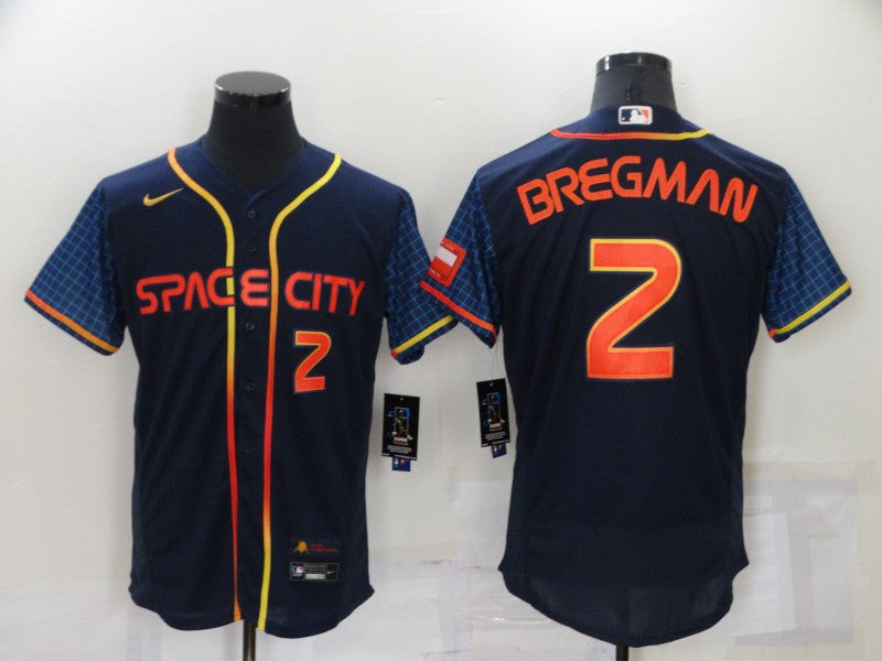 Alex Bregman Houston Astros navy City Connect jersey