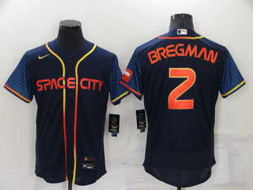 Alex Bregman Houston Astros navy City Connect jersey