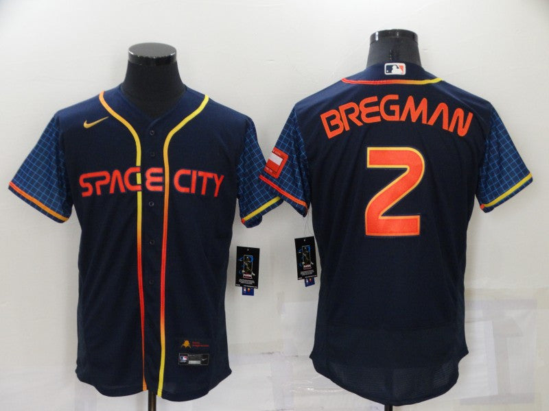 Alex Bregman Houston Astros navy City Connect jersey