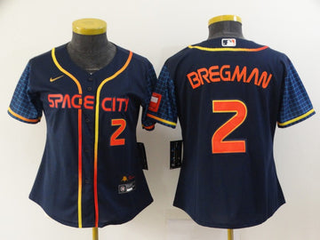 Alex Bregman Houston Astros navy City Connect jersey