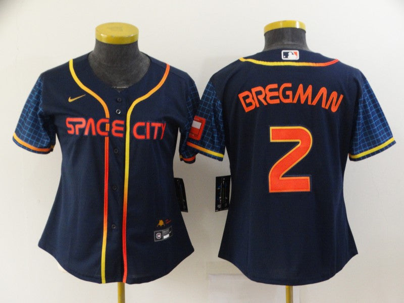 Alex Bregman Houston Astros navy City Connect jersey