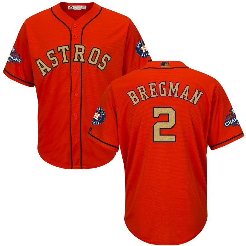 Alex Bregman Houston Astros orange jersey