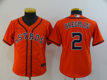 Alex Bregman Houston Astros orange jersey