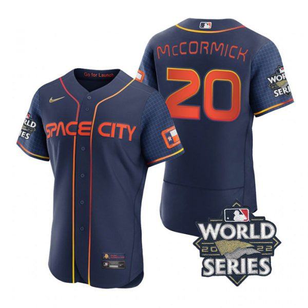 Chas Mccormick Houston Astros navy City Connect jersey