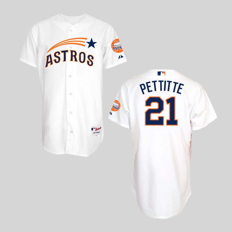 Andy Pettitte Houston Astros white Throwback jersey