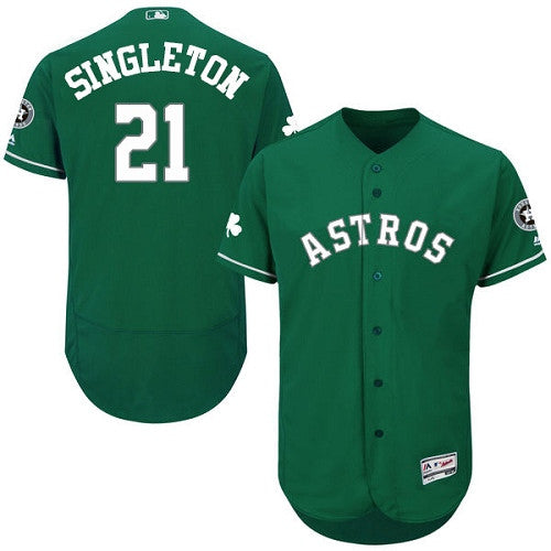 Jon Singleton Houston Astros green jersey