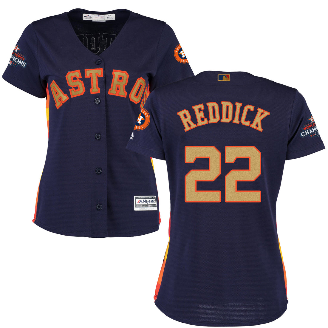 Josh Reddick Houston Astros navy jersey
