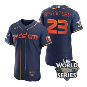 Michael Brantley Houston Astros navy City Connect jersey