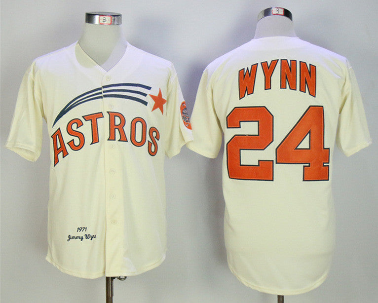 Jimmy Wynn Houston Astros cream Throwback jersey