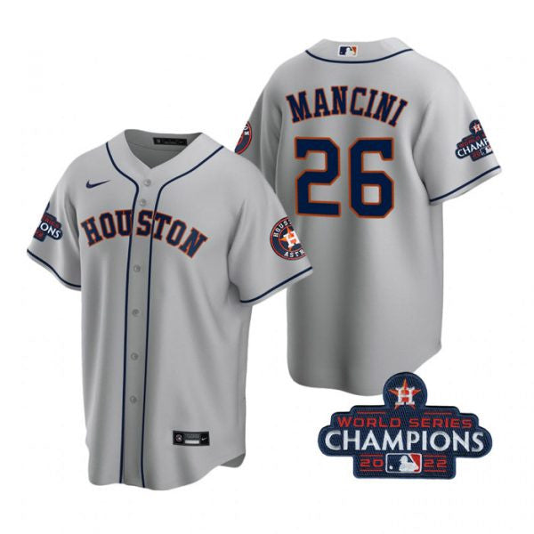 Trey Mancini Houston Astros gray jersey