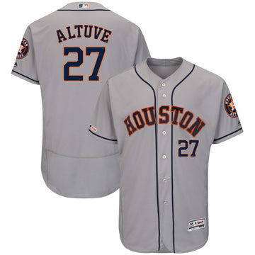 Jose Altuve Houston Astros gray jersey