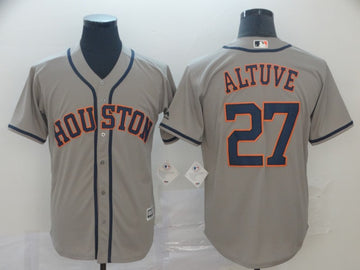 Jose Altuve Houston Astros gray jersey